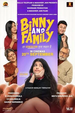 Binny and Family 2024 Audio WEB-DL | Dubbed Hindi Movie